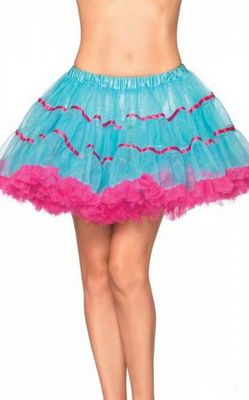 Синий и красный многослойный TuTu